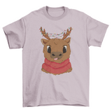 Cute Christmas reindeer t-shirt