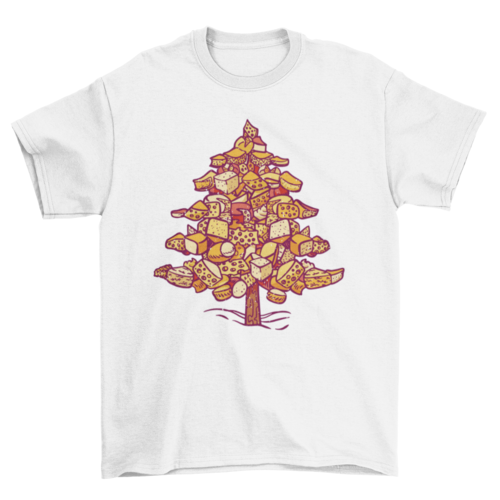 Cheese christmas tree t-shirt