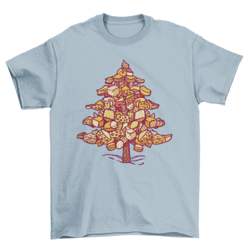 Cheese christmas tree t-shirt