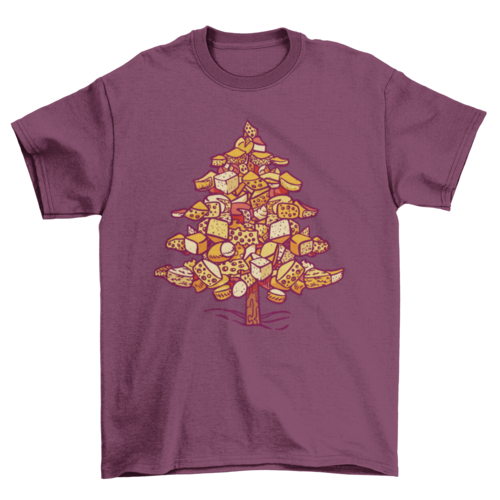 Cheese christmas tree t-shirt