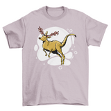 Kangaroo reindeer christmas t-shirt