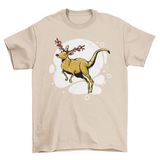 Kangaroo reindeer christmas t-shirt