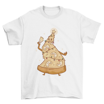 Christmas Pineapple Pizza Tree T-shirt