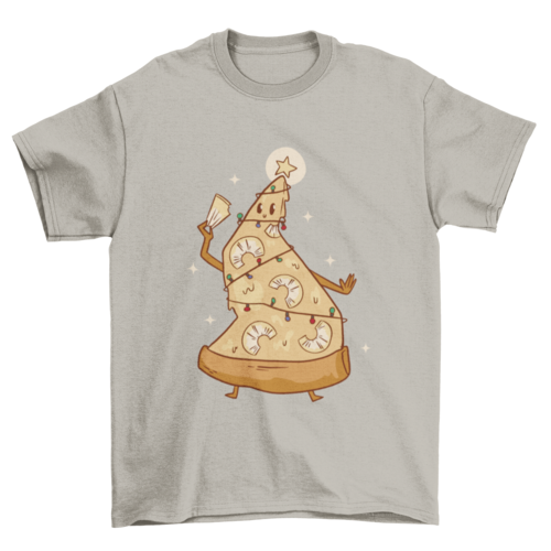 Christmas Pineapple Pizza Tree T-shirt