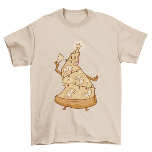 Christmas Pineapple Pizza Tree T-shirt