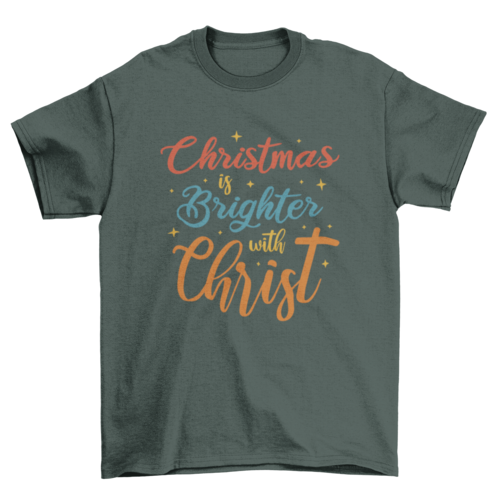 Christmas quote lettering t-shirt