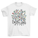 Tangled Christmas lights quote "Everything is fine" t-shirt