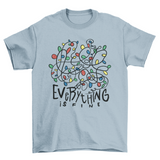 Tangled Christmas lights quote "Everything is fine" t-shirt