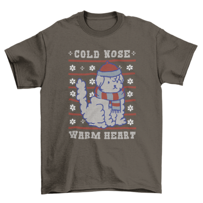 Cute dog christmas ugly sweater t-shirt