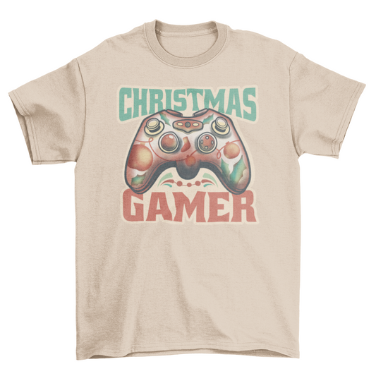 Christmas joystick for gamers t-shirt