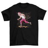 Ride into the Holidays with Our Skateboarding Santa T-Shirt