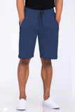 Cotton Blend Lounge Sweat Shorts with Zipper Pockets