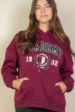 Graphic Kangaroo Pocket Drawstring Hoodie