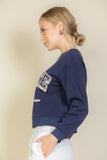 Graphic Drop Shoulder Sweatshirt