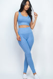 Ribbed Crop Top & Leggings Set