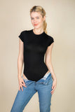 Short Sleeve Crew Neck Bodysuit