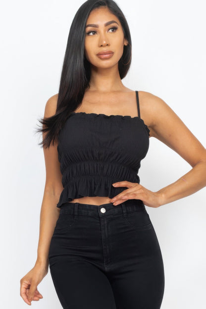 Tiered Shirred Body Crop Top – New Arrival Now Live