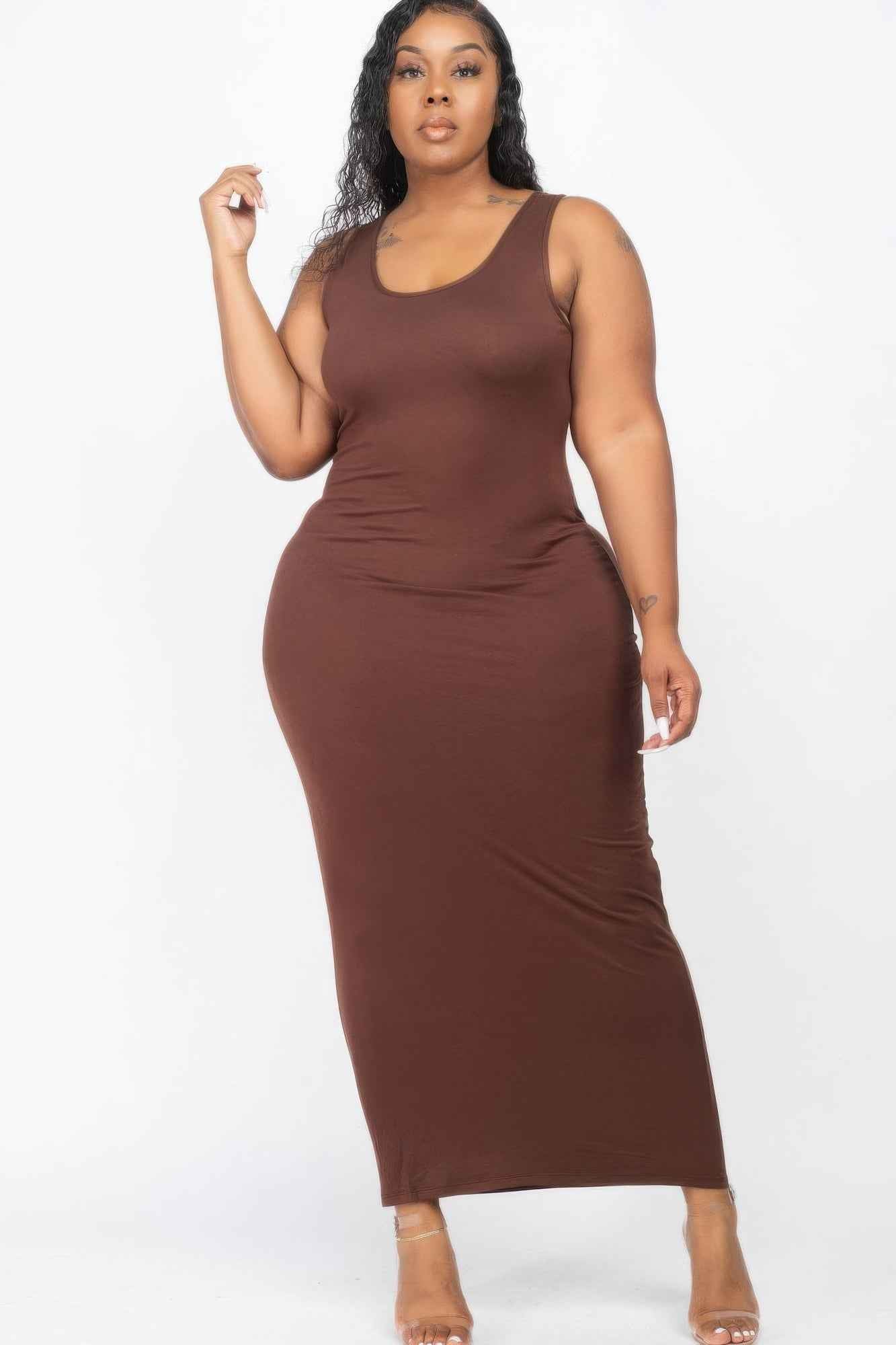 New Arrival – Plus Size Solid Basic Maxi Dress – Stylish & Comfortable – New Arrival Now Live