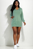 French Terry Hoodie Mini Dress