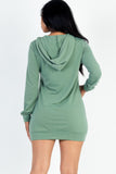 French Terry Hoodie Mini Dress