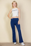 Contrast Side Stripe Flare Pants