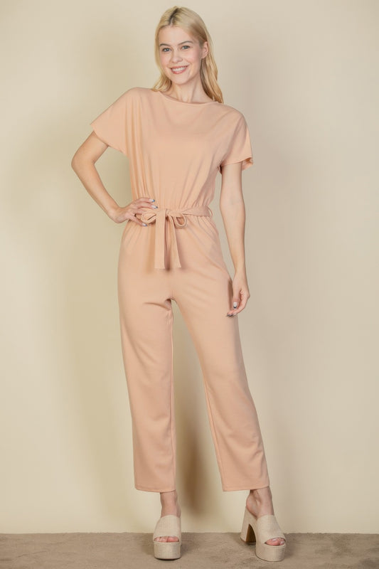 New Arrival – Tie Waist Relaxed Jumpsuit – New Arrival Now Live