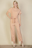 Tie Waist Relaxed Jumpsuit