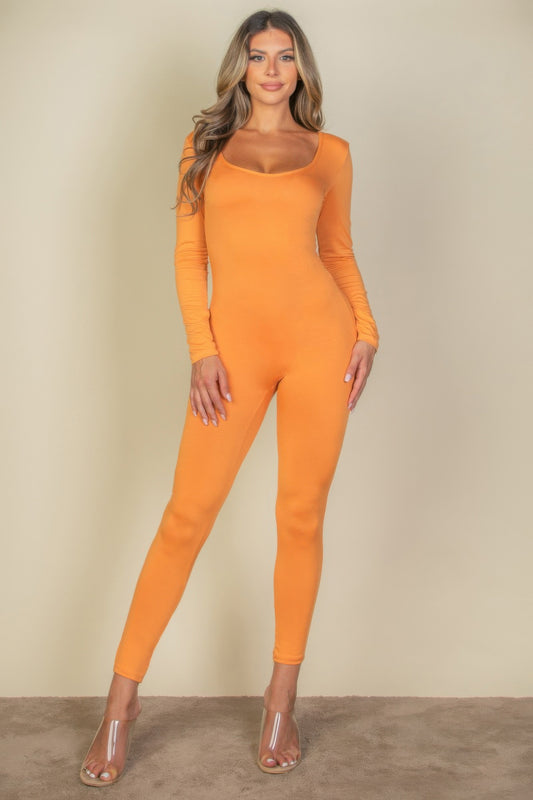 New Arrival – Scoop Neck Long Sleeve Bodycon Jumpsuit – New Arrival Now Live