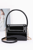 Enamel Top Handle Flap Bag | Handbags On Sale | NaughtySmileFashion