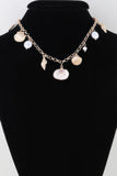 Multi Pearl N Shell Charm Necklace