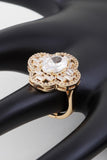 Crystallized Cubic Clover Ring