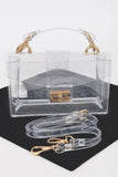 Transparent Top Handle Shoulder Bag | Handbags On Sale | NaughtySmileFashion