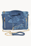 Denim Jacket Crossbody Clutch | Women's Designer Handbags | NaughtySmileFashion On App