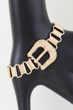 Statement Buckle Belt Bracelet