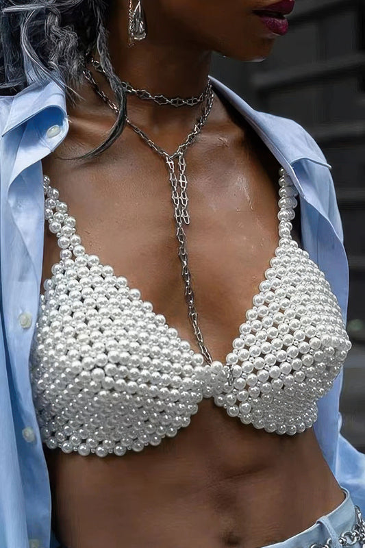 New Arrival – Faux Pearl Bra Top – New Arrival Now Live