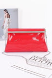 Patent Leather Frame Clutch Bag