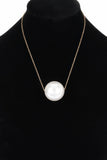 Round Faux Pearl Necklace