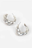 Multi Metal Small Hoop Earring