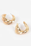 Multi Metal Small Hoop Earring