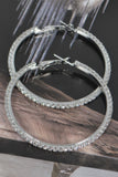 5cm Double Rhinestone Hoop Earrings