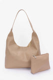 Embossed Faux Leather Shoulder Bag