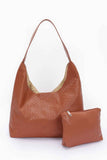 Embossed Faux Leather Shoulder Bag