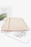 Faux Straw Clutch Bag