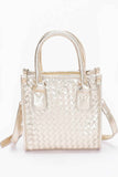 Metallic Braided Tote Bag