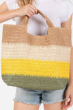 Multi Color Stripe Tote Bag