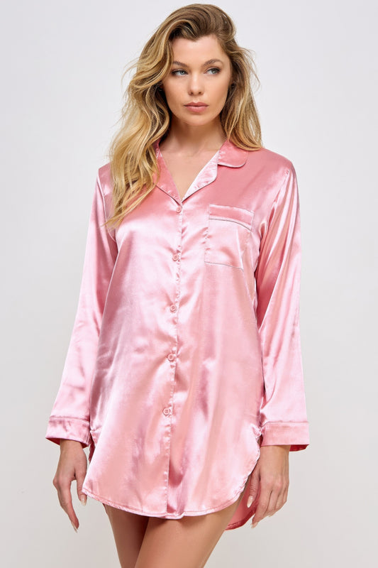 New Arrival – Kimberly Satin Sleepshirt – New Arrival Now Live