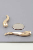 Abstract Wave Teardrop Earrings