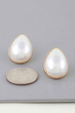 Modest Pearl Teardrop Earrings