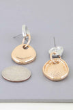 Shiny Plate Chain Drop Earrings