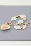 Multi Stone Heart Toggle Bracelet